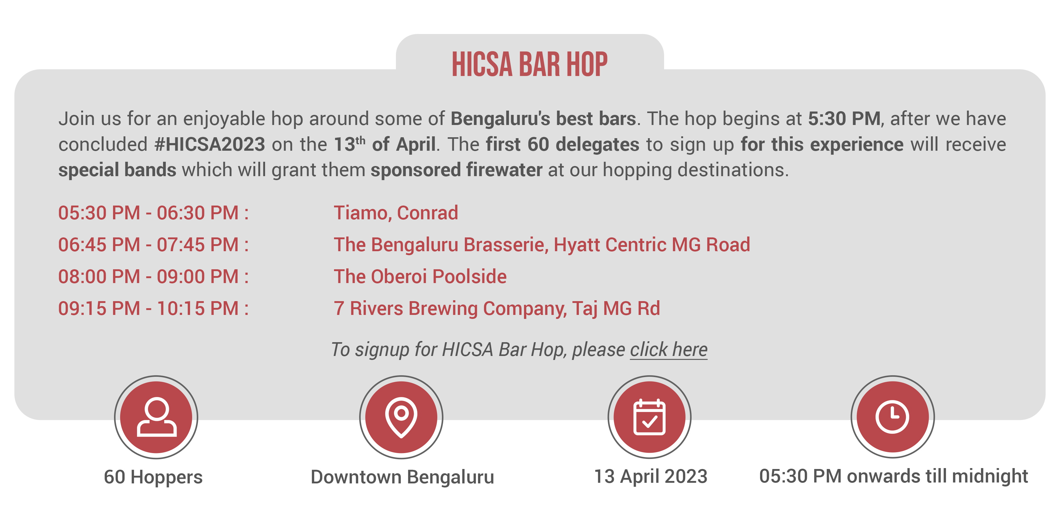 Hotelivate Bengaluru Bar Hop
